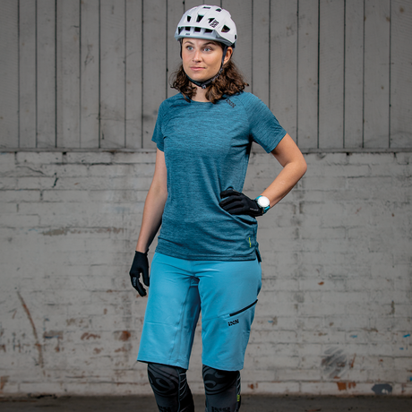 Flow X Damen Kurzarm Trikot - Blau