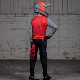 Trigger X Air Kindertrikot langärmlig - Rot/Grau