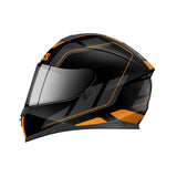 1100 2.0 Motorradhelm matte black orange