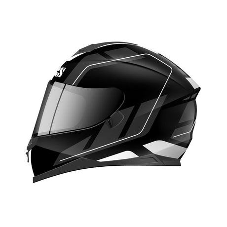 1100 2.0 Motorradhelm matte black white