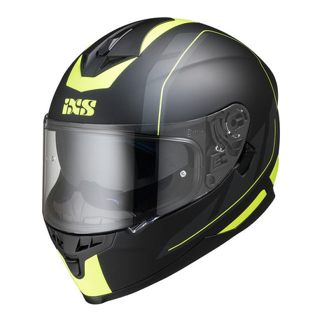 1100 2.0 Motorradhelm matte black yellow