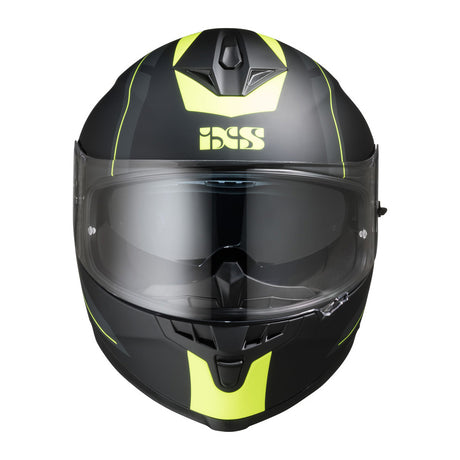 1100 2.0 Motorradhelm matte black yellow