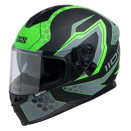 1100 2.2 Motorradhelm - schwarz matt-grün