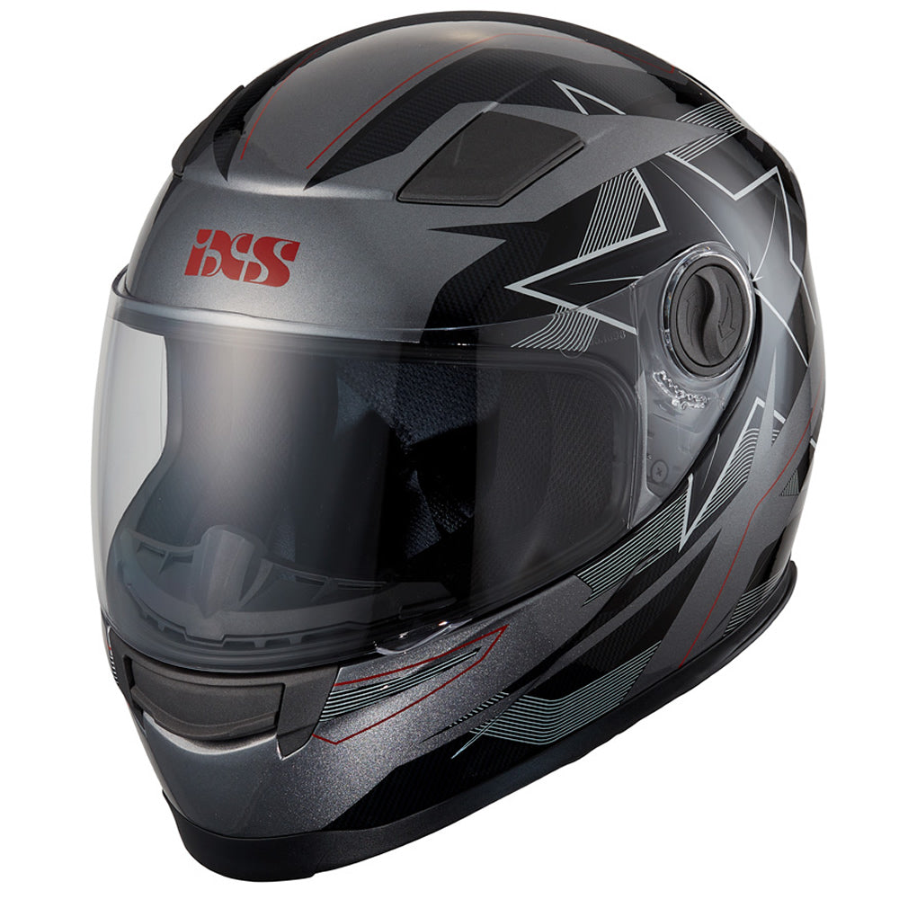 135 KID 2.0 Helm - grau-schwarz-rot