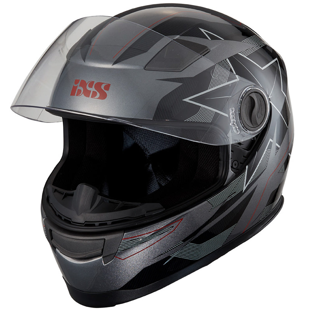 135 KID 2.0 Helm - grau-schwarz-rot