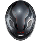 135 KID 2.0 Helm - grau-schwarz-rot
