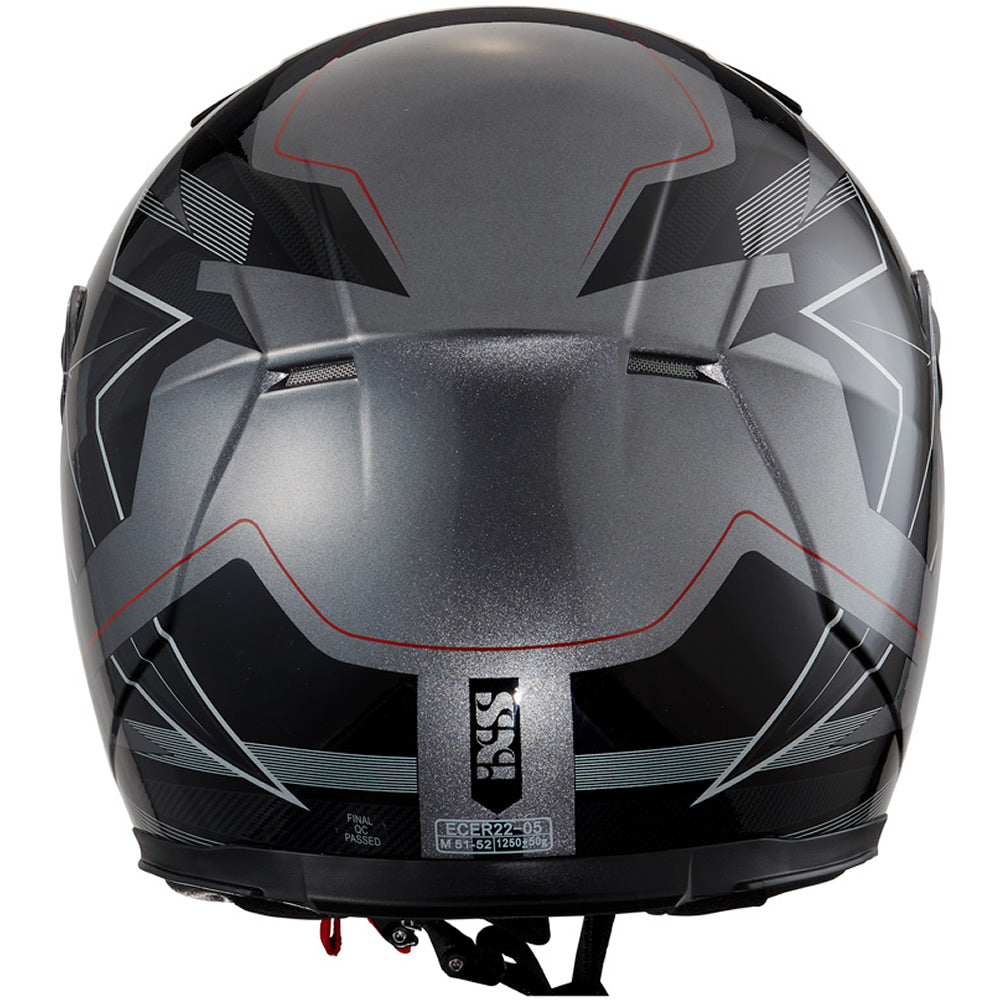 135 KID 2.0 Helm - grau-schwarz-rot