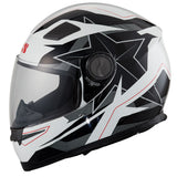 135 KID 2.0 Helm - weiss-schwarz-rot