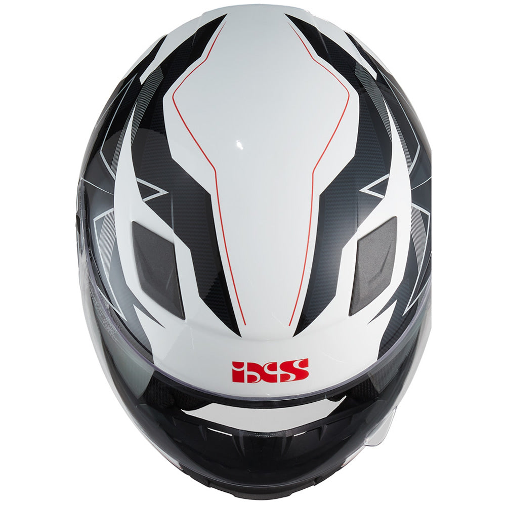 135 KID 2.0 Helm - weiss-schwarz-rot