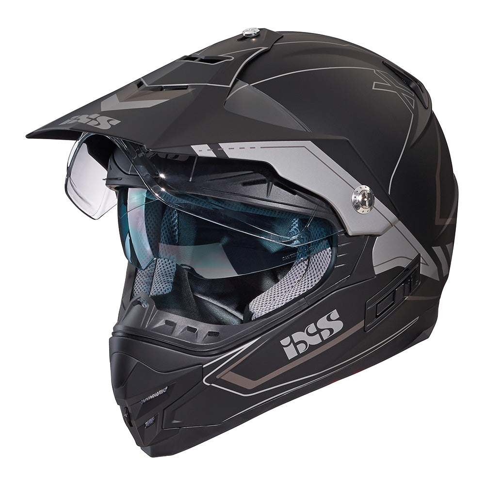 207 2.0 Motorradhelm matte black grey
