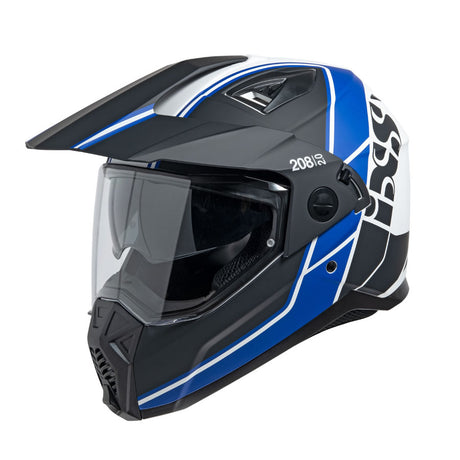 208 2.0 Motorradhelm - matt schwarz-blau