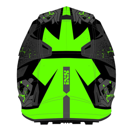 361 2.0 Motorradhelm matte black fluo green