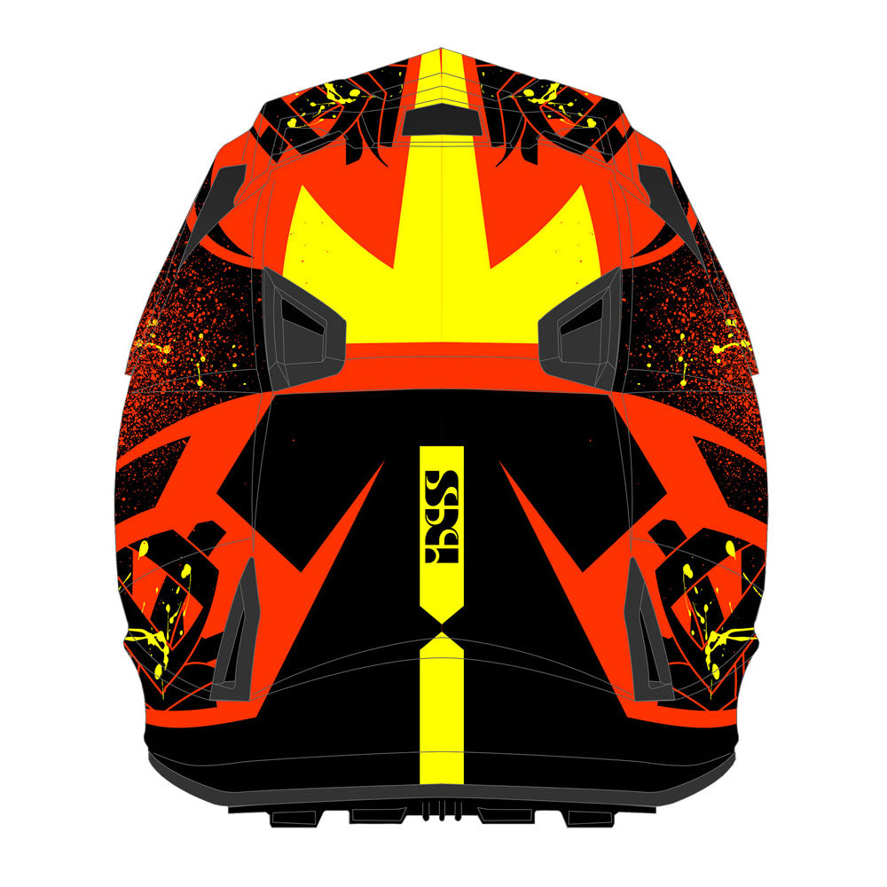 361 2.0 Motorradhelm red black yellow