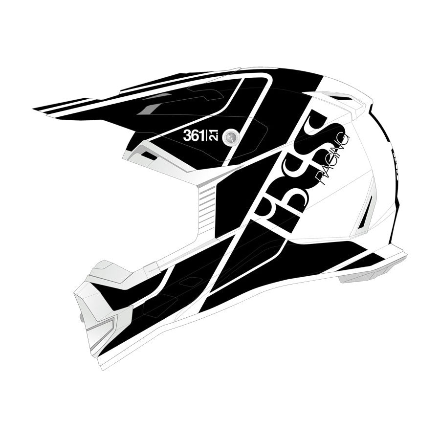 361 2.1 Motorradhelm matte black white
