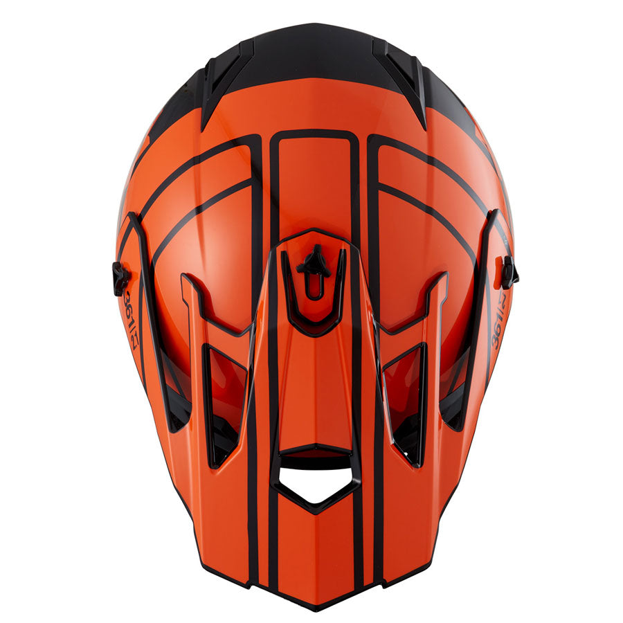 361 2.1 Motorradhelm orange black