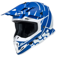 361 2.2 Motorradhelm - matt blau-weiss