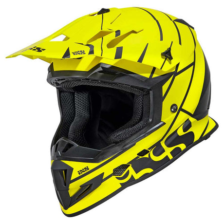 361 2.2 Motorradhelm - matt gelb-schwarz
