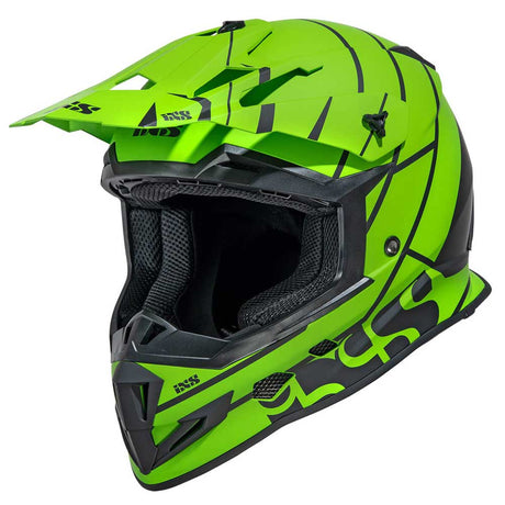 361 2.2 Motorradhelm - matt grün-schwarz