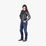 Classic LD Damen Jacke Stripe schwarz