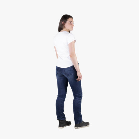 Damen T-Shirt On Two Wheels - weiss-pink