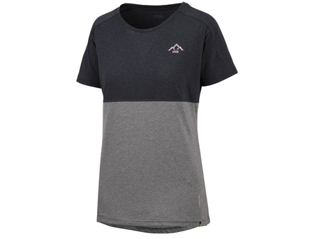 iXS Flow Girls Mountain Tech Tee Short Sleeve - black/graphite
