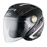 HX 91 Boost Motorradhelm (schwarz/weiss/pink)