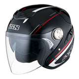 HX 91 Boost Motorradhelm (schwarz/weiss/rot)