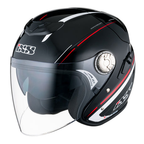 HX 91 Boost Motorradhelm (schwarz/weiss/rot)