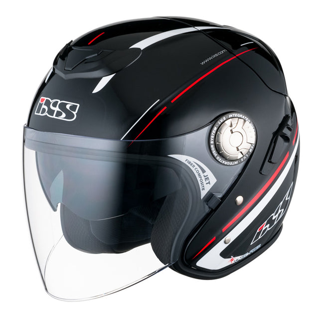 HX 91 Boost Motorradhelm (schwarz/weiss/rot)