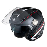 HX 91 Boost Motorradhelm (schwarz/weiss/rot)