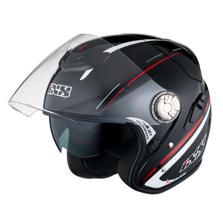 HX 91 Boost Motorradhelm (schwarz/weiss/rot)