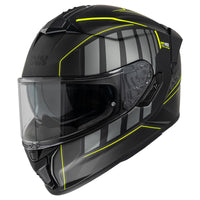 Casco integrale iXS422 FG 2.1 - nero opaco-giallo fluo
