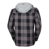 Jacke Classic Moto-Flanell - schwarz-anthrazit