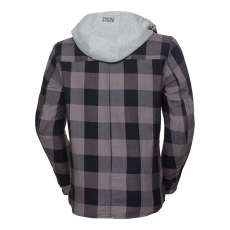 Jacke Classic Moto-Flanell - schwarz-anthrazit