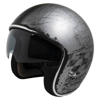 Casque jet iXS77 2.5 mat argent-noir
