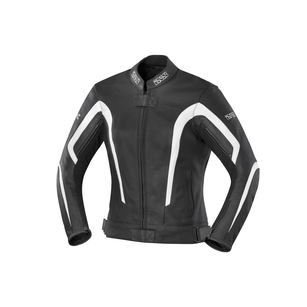 Kelly Motorradjacke Damen (schwarz-weiss)