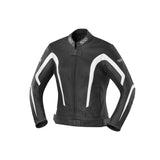 Kelly Motorradjacke Damen (schwarz-weiss)