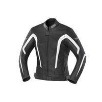Kelly Motorradjacke Damen (schwarz-weiss)