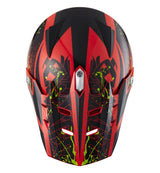 Kinder-Motocrosshelm 278 KID 2.0 rot-schwarz-gelb