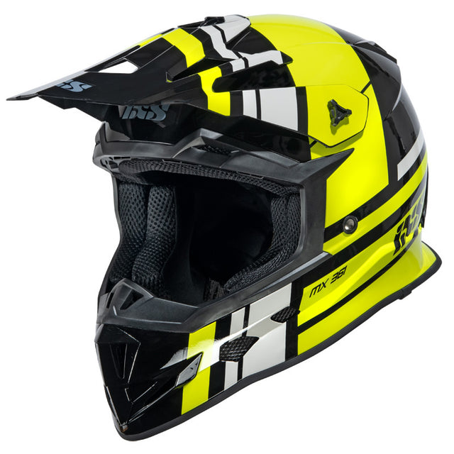 Motocrosshelm iXS361 2.3 schwarz-gelb-grau