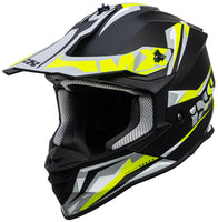 Casco da motocross iXS362 2.0 - nero opaco-giallo fluo