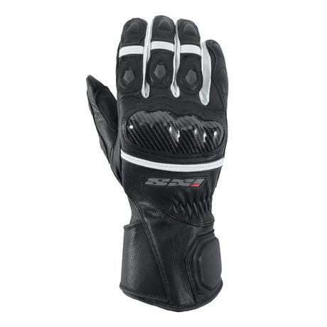Novara Evo Motorrad-Handschuh black white