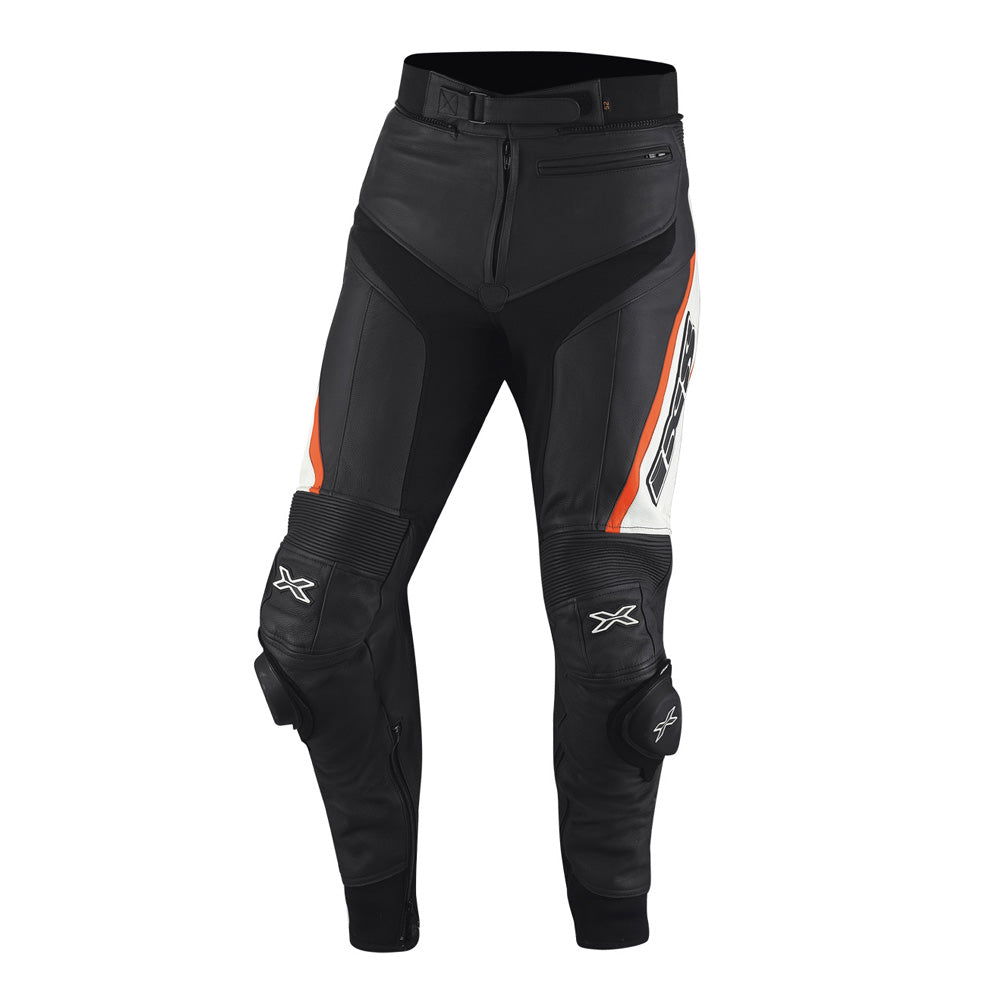 Rouven Lederhose - schwarz-rot