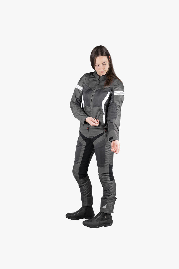 Sport Damen Jacke Trigonis-Air dunkelgrau-grau-weiss