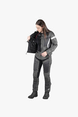 Sport Damen Jacke Trigonis-Air dunkelgrau-grau-weiss