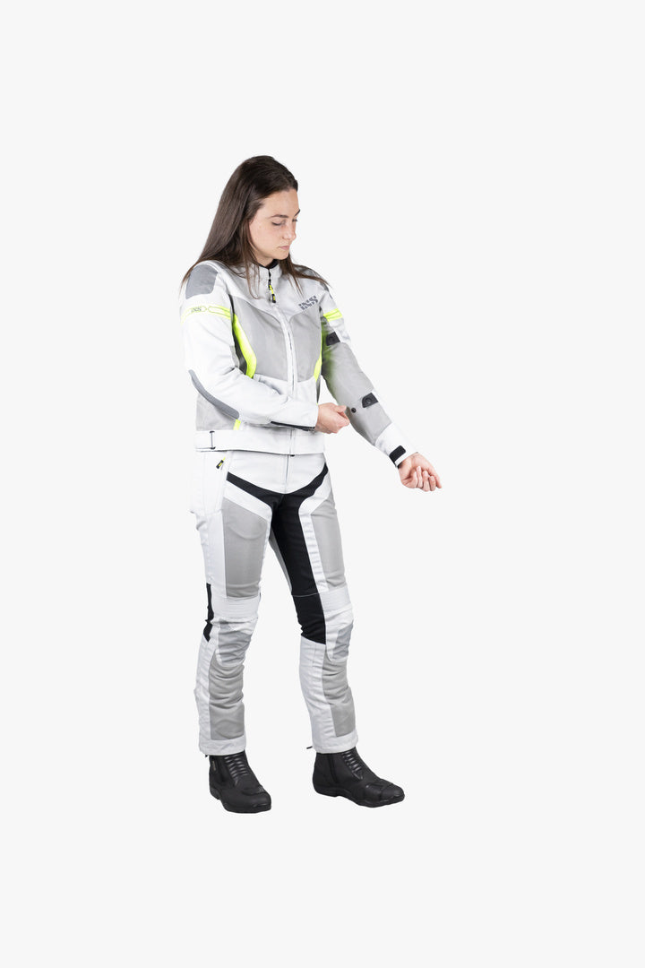 Sport Damen Jacke Trigonis-Air hellgrau-grau-neon gelb