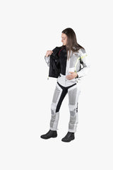 Sport Damen Jacke Trigonis-Air hellgrau-grau-neon gelb