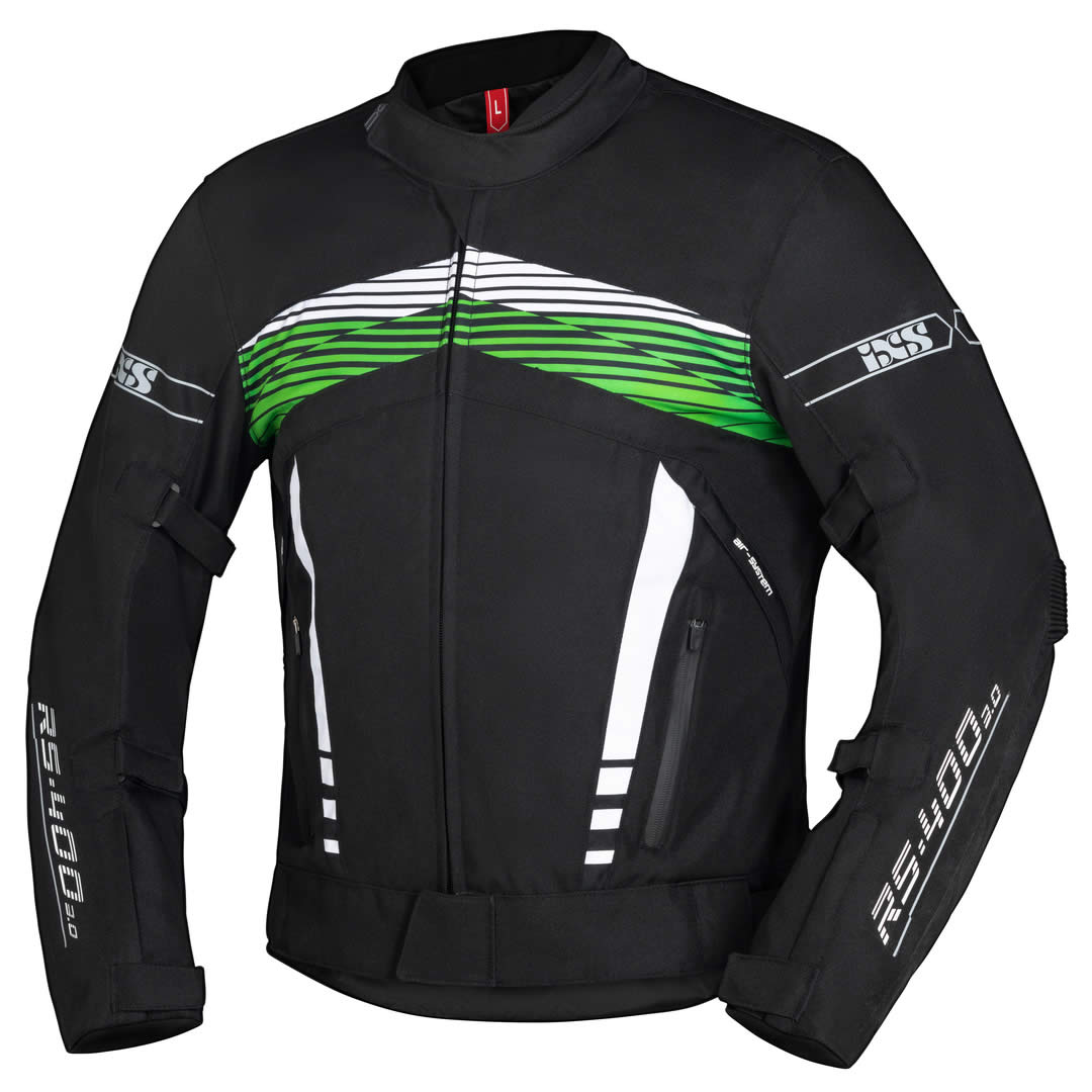 Sport Jacke RS-400-ST schwarz-weiss-neon grün1