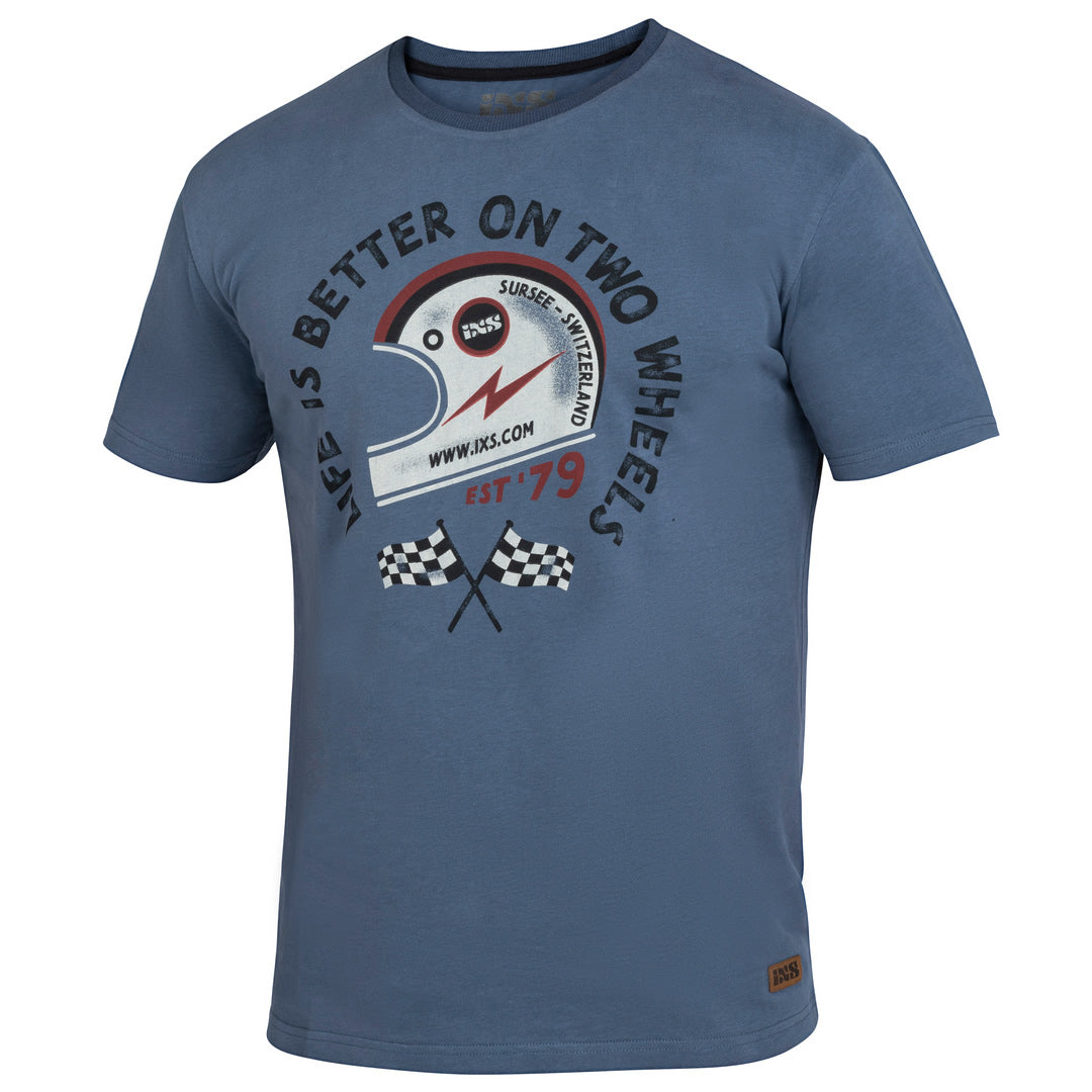 T-Shirt On Two Wheels - blau