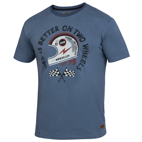 T-Shirt On Two Wheels - blau